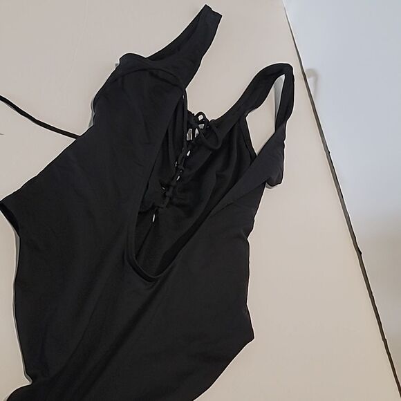 Onia Black Lace-Up Swimsuit - Picture 4 of 5